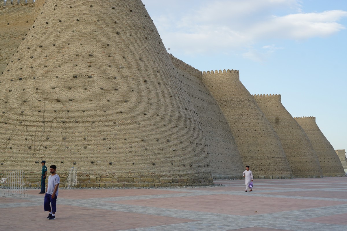 Wall of the Ark in Bukhara.