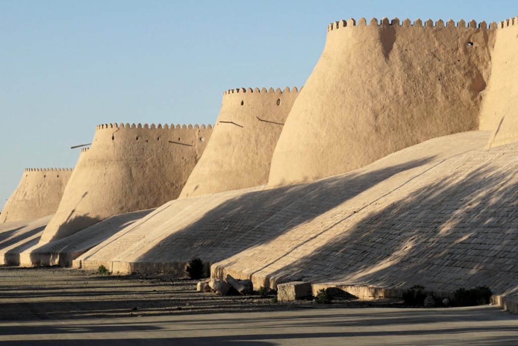 Protective wall surrounding the Khiva historical area.